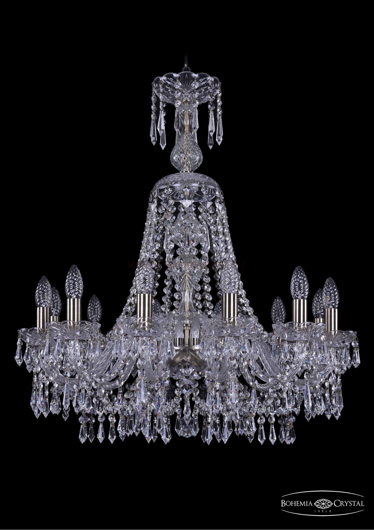 Люстра хрустальная Bohemia Ivele 1403/12/240/XL-75/Pa
