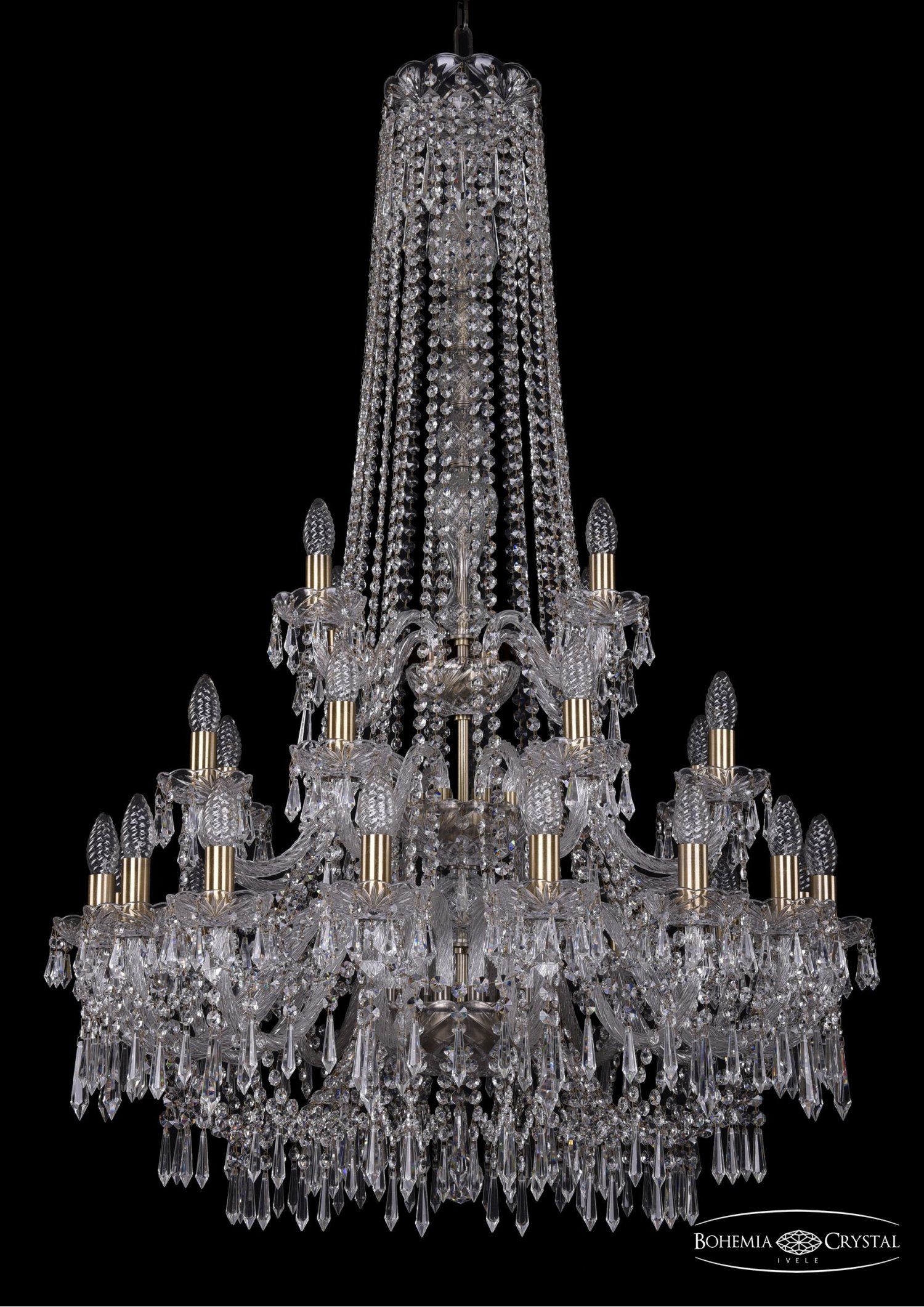 Люстра хрустальная Bohemia Ivele 1403/16+8+4/300/h-130/3d/Pa