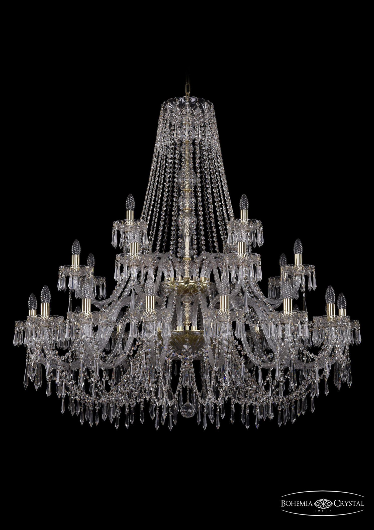 Люстра хрустальная Bohemia Ivele 1403/16+8+4/460/2d/G