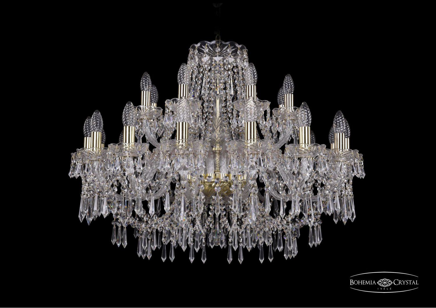 Люстра хрустальная Bohemia Ivele 1403/16+8/300/G