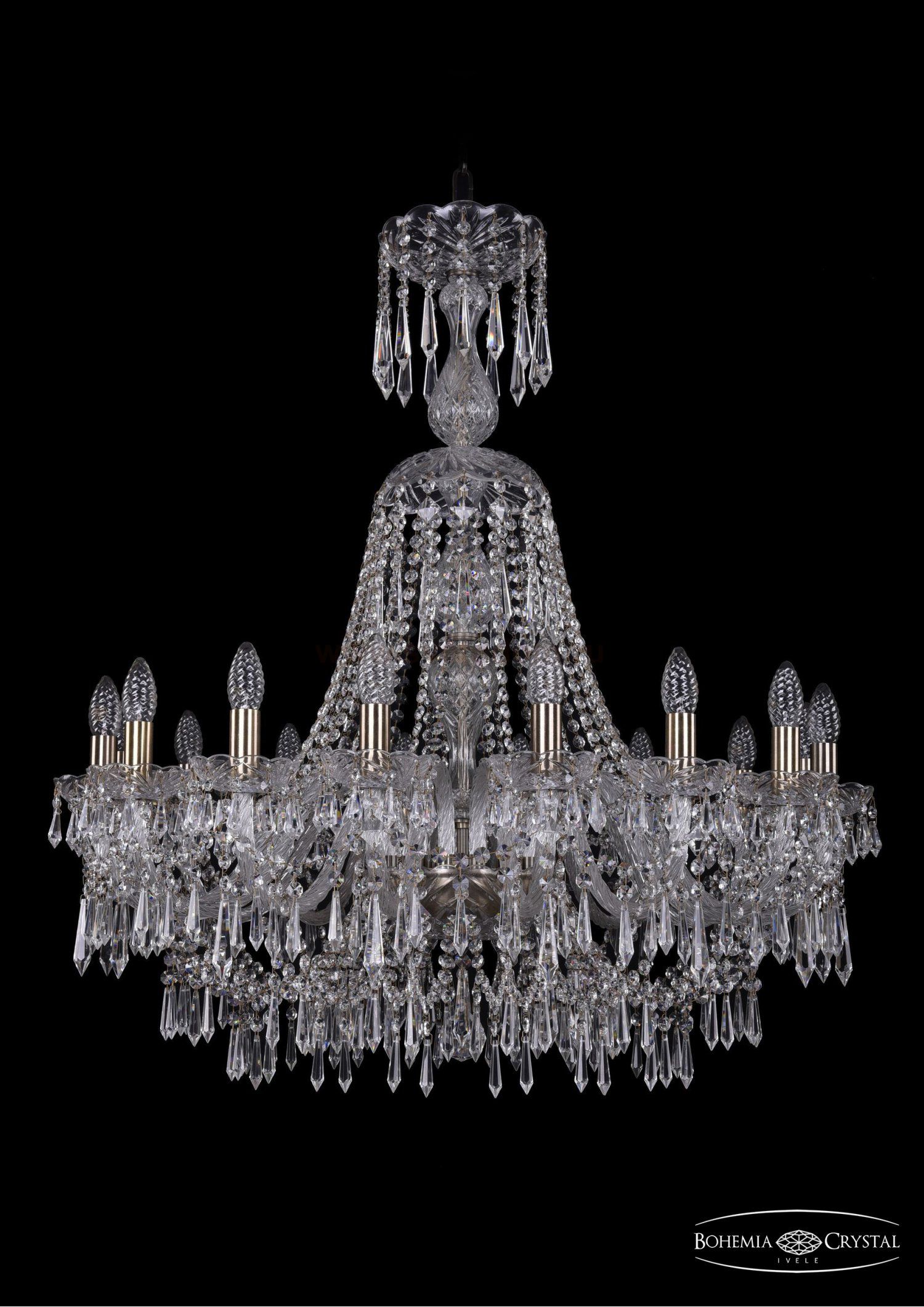 Люстра хрустальная Bohemia Ivele 1403/16/300/XL-95/Pa