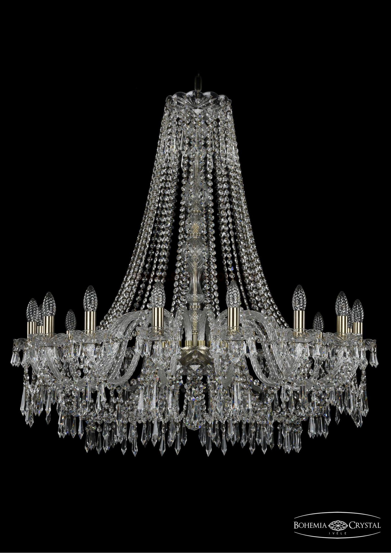 Люстра хрустальная Bohemia Ivele 1403/16/360/h-100/Pa