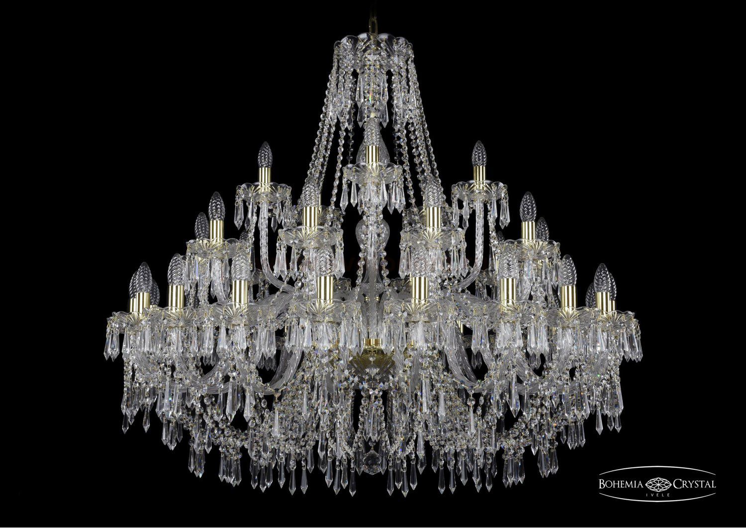Люстра хрустальная Bohemia Ivele 1403/20+10+5/400/G