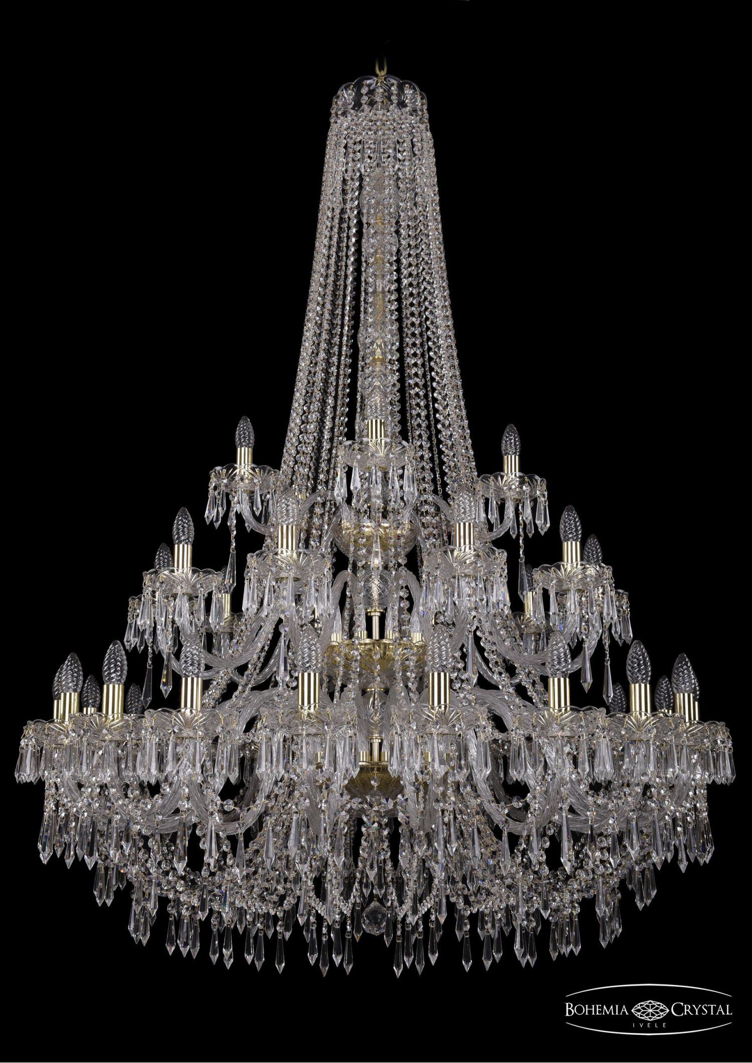 Люстра хрустальная Bohemia Ivele 1403/20+10+5/400/h-160/3d/G