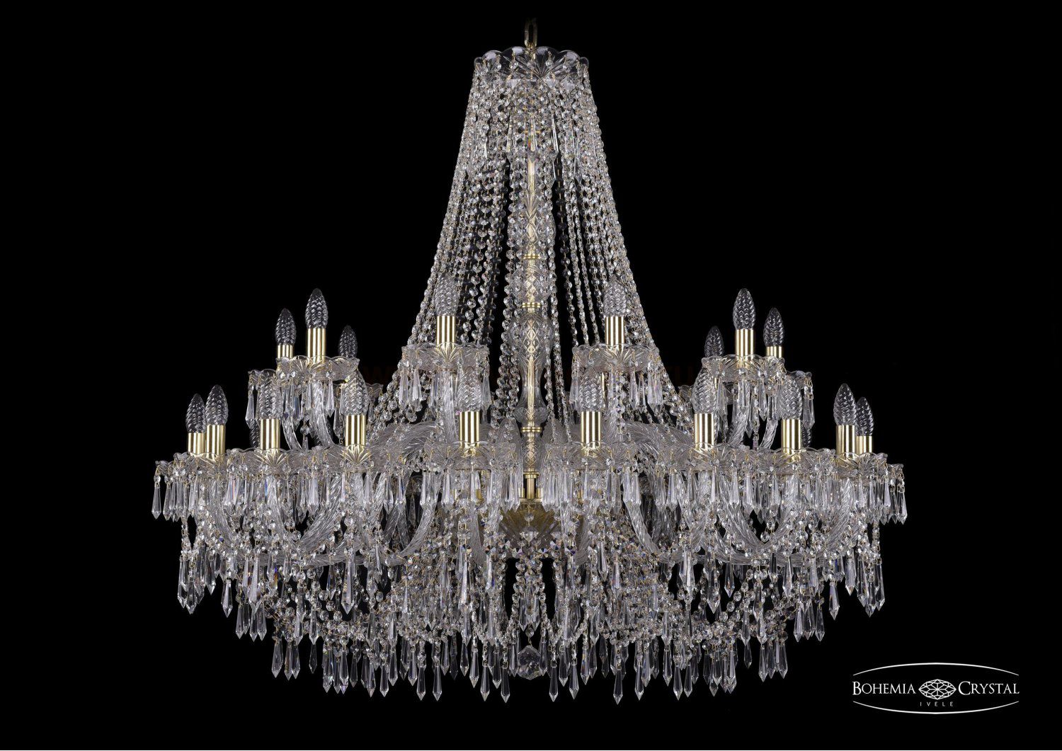 Люстра хрустальная Bohemia Ivele 1403/20+10/400/G