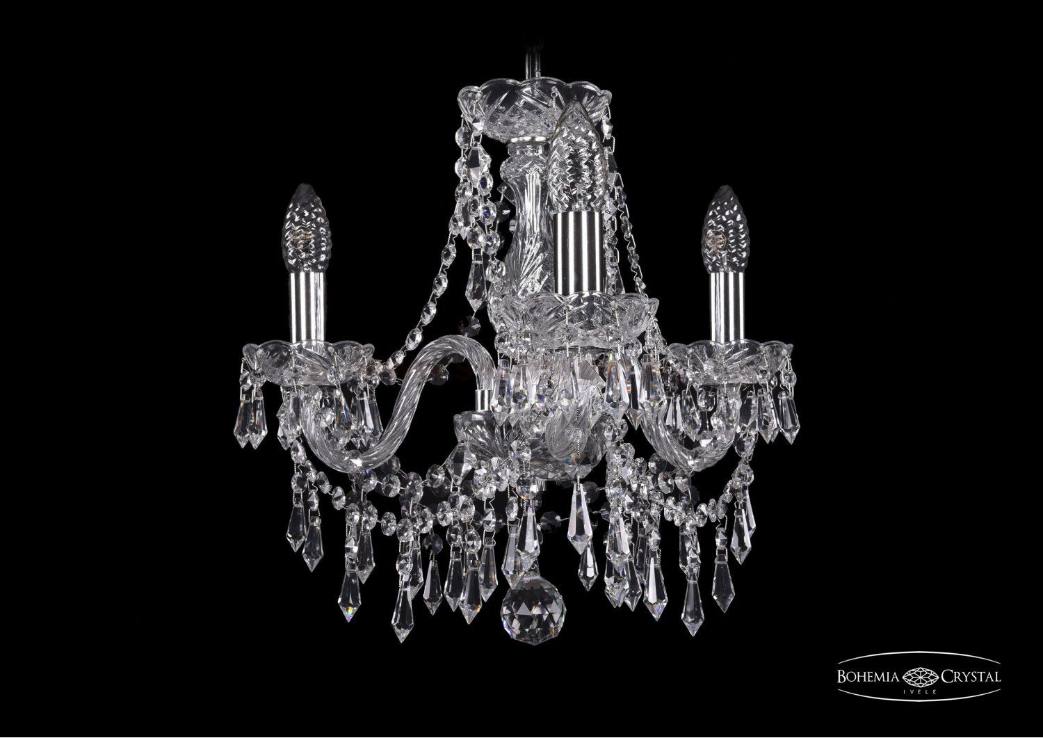 Люстра хрустальная Bohemia Ivele 1403/3/141/Ni