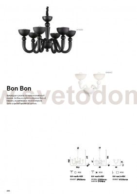 Ideal Lux BON BON SP6 NERO