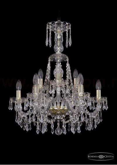 Люстра хрустальная Bohemia Ivele 1403/6+3/195/XL-65/G