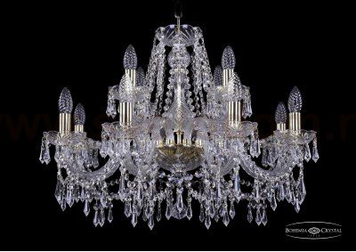 Люстра хрустальная Bohemia Ivele 1403/8+4/240/G