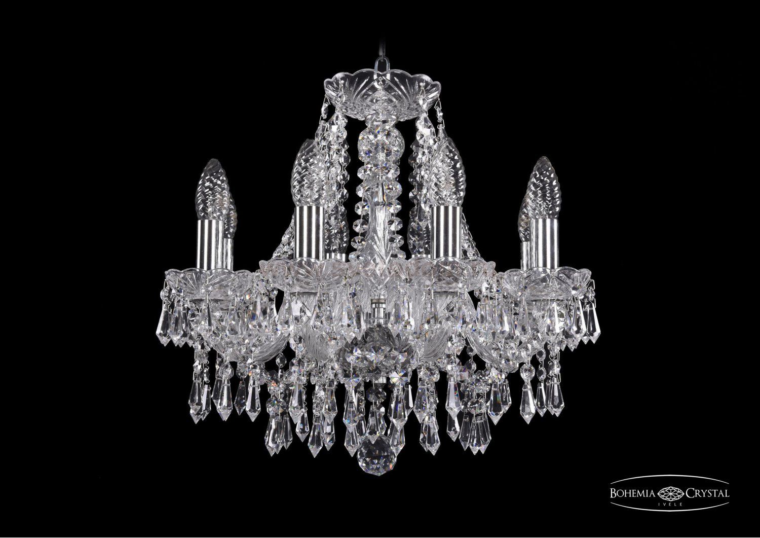 Люстра хрустальная Bohemia Ivele 1403/8/141/Ni