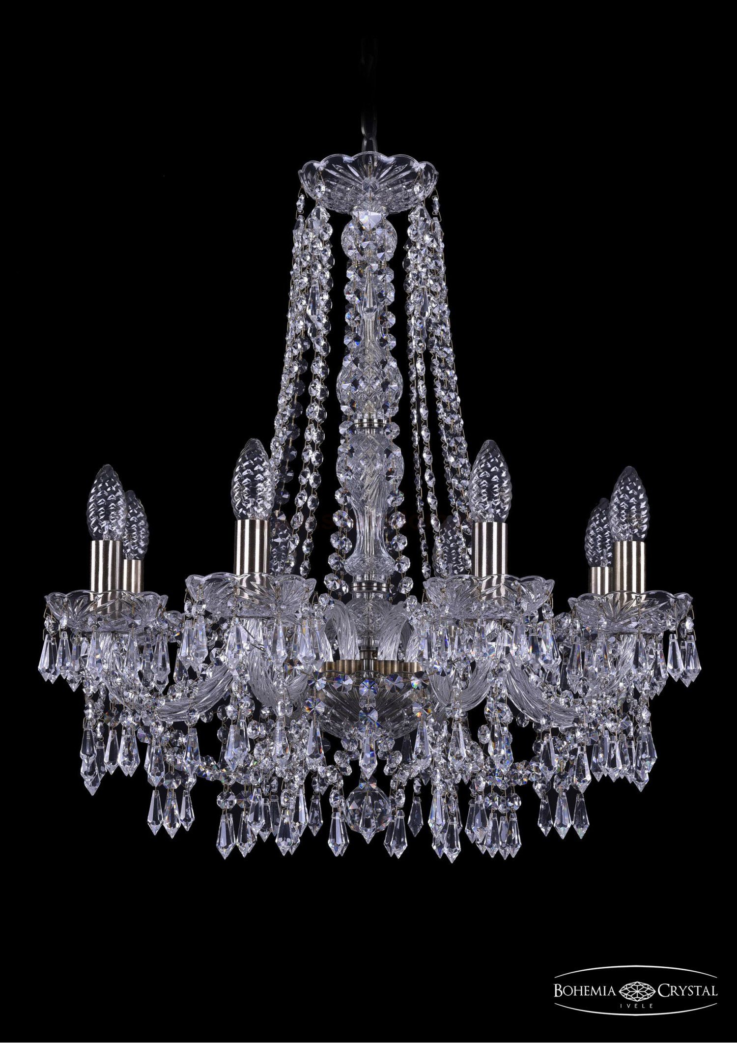 Люстра хрустальная Bohemia Ivele 1403/8/195/h-60/Pa