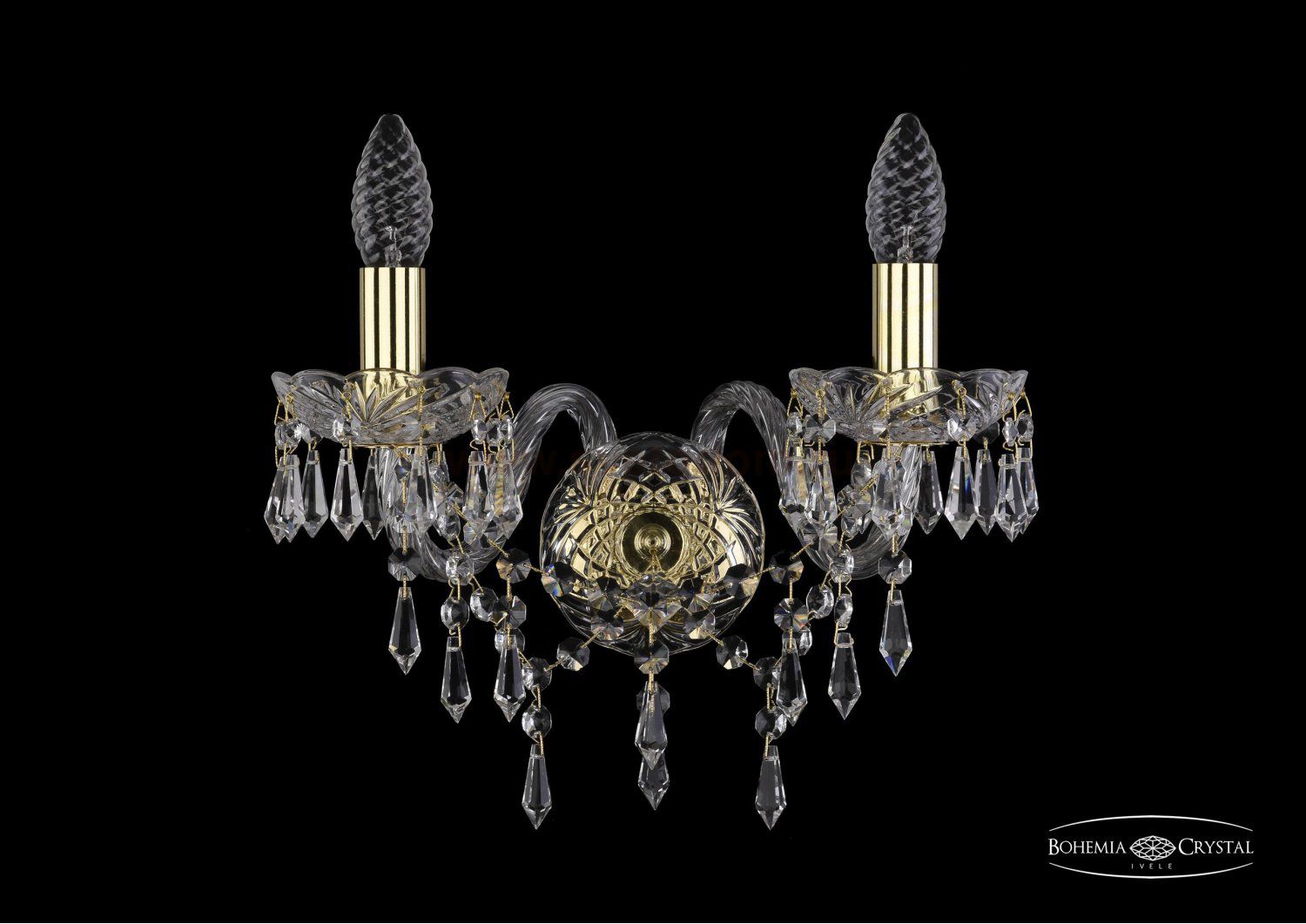 Светильник настенный бра Bohemia Ivele 1403B/2/141/G