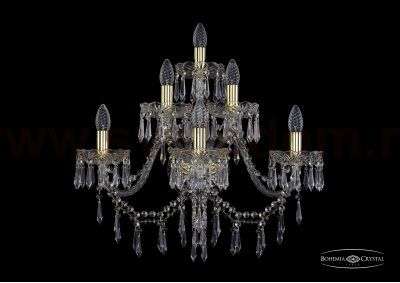 Светильник настенный бра Bohemia Ivele 1403B/3+2+1/240/XL/G