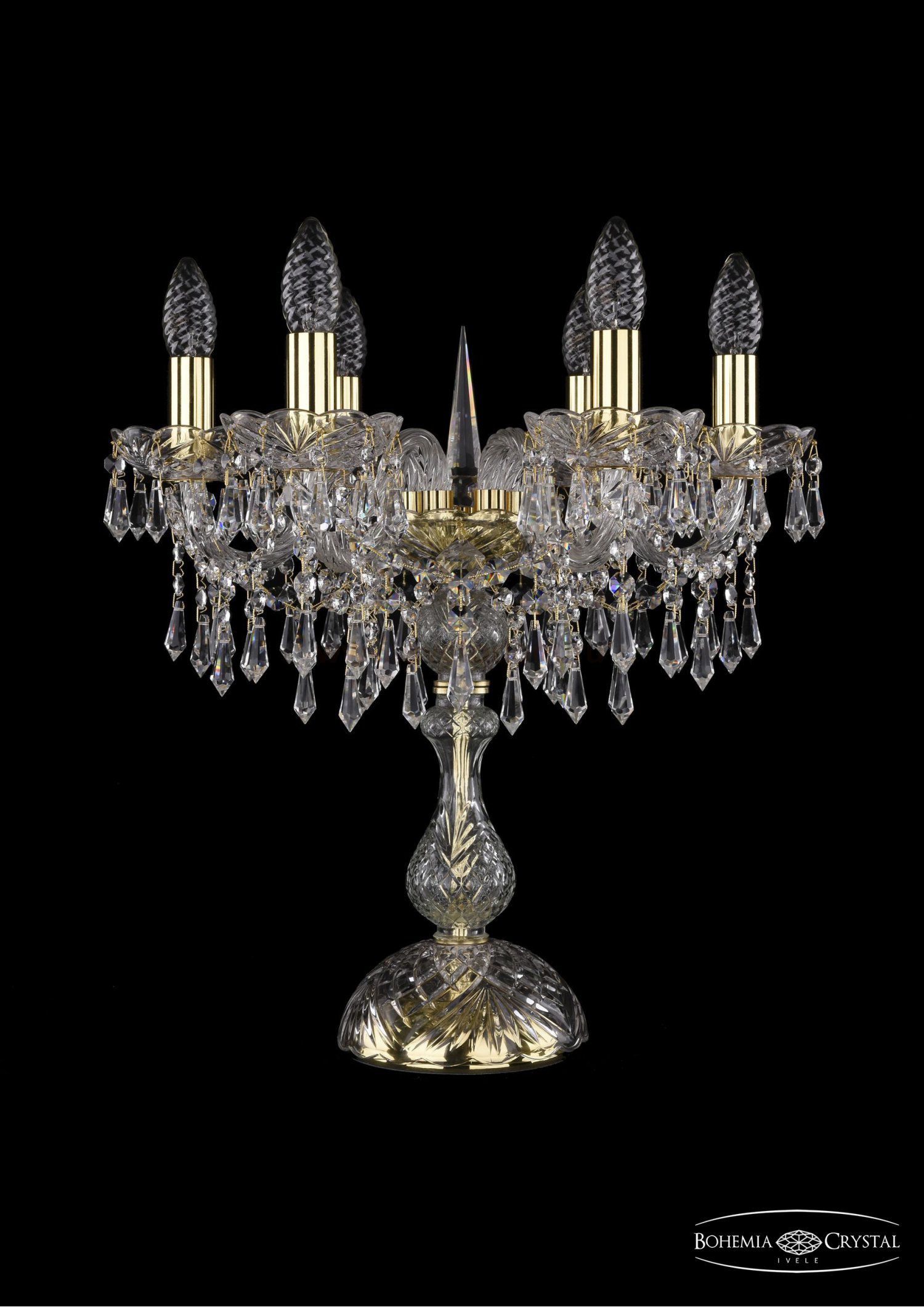 Настольная лампа Bohemia Ivele 1403L/6/141-47/G