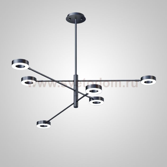 Подвесная люстра ATISSA S 6 D115 Black ImperiumLoft 140538-26