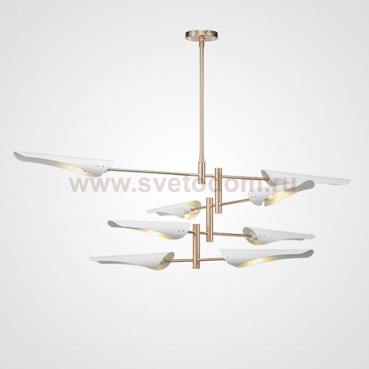 Подвесная люстра BEAM 8 Белый ImperiumLoft 140559-26