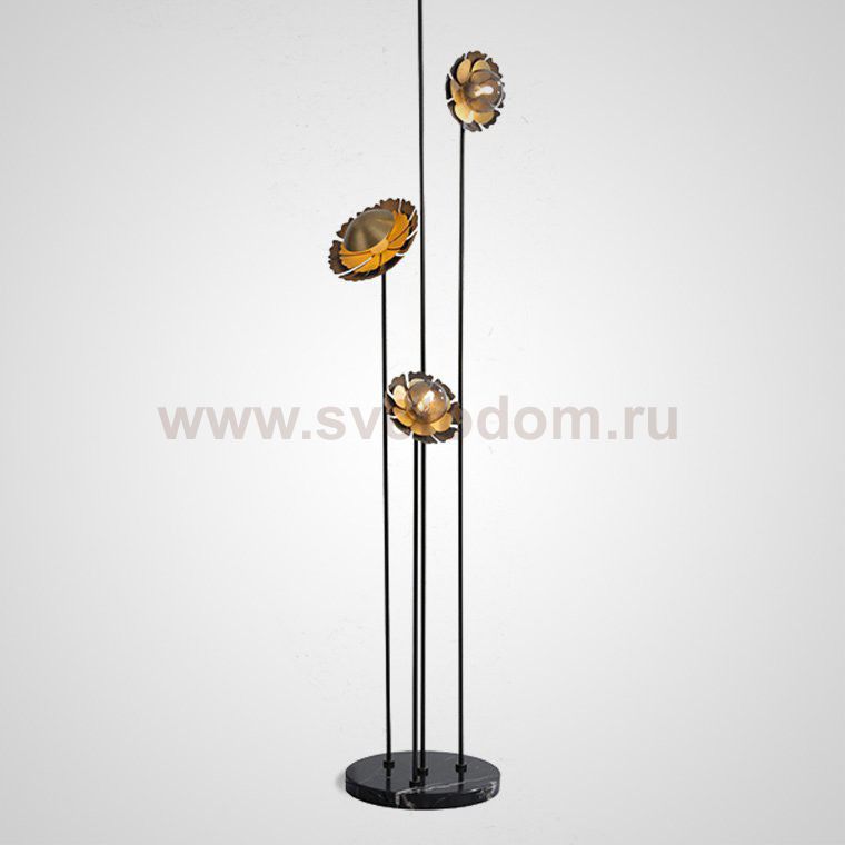 Торшер CAMELLIA FL Чёрный ImperiumLoft 140590-26