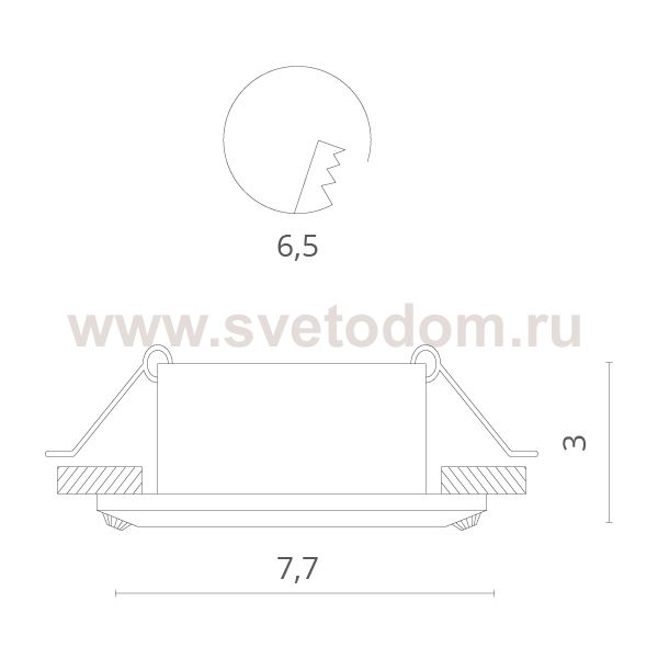 Светильник потолочный Divinare 1405/03 PL-1 GIANETTA