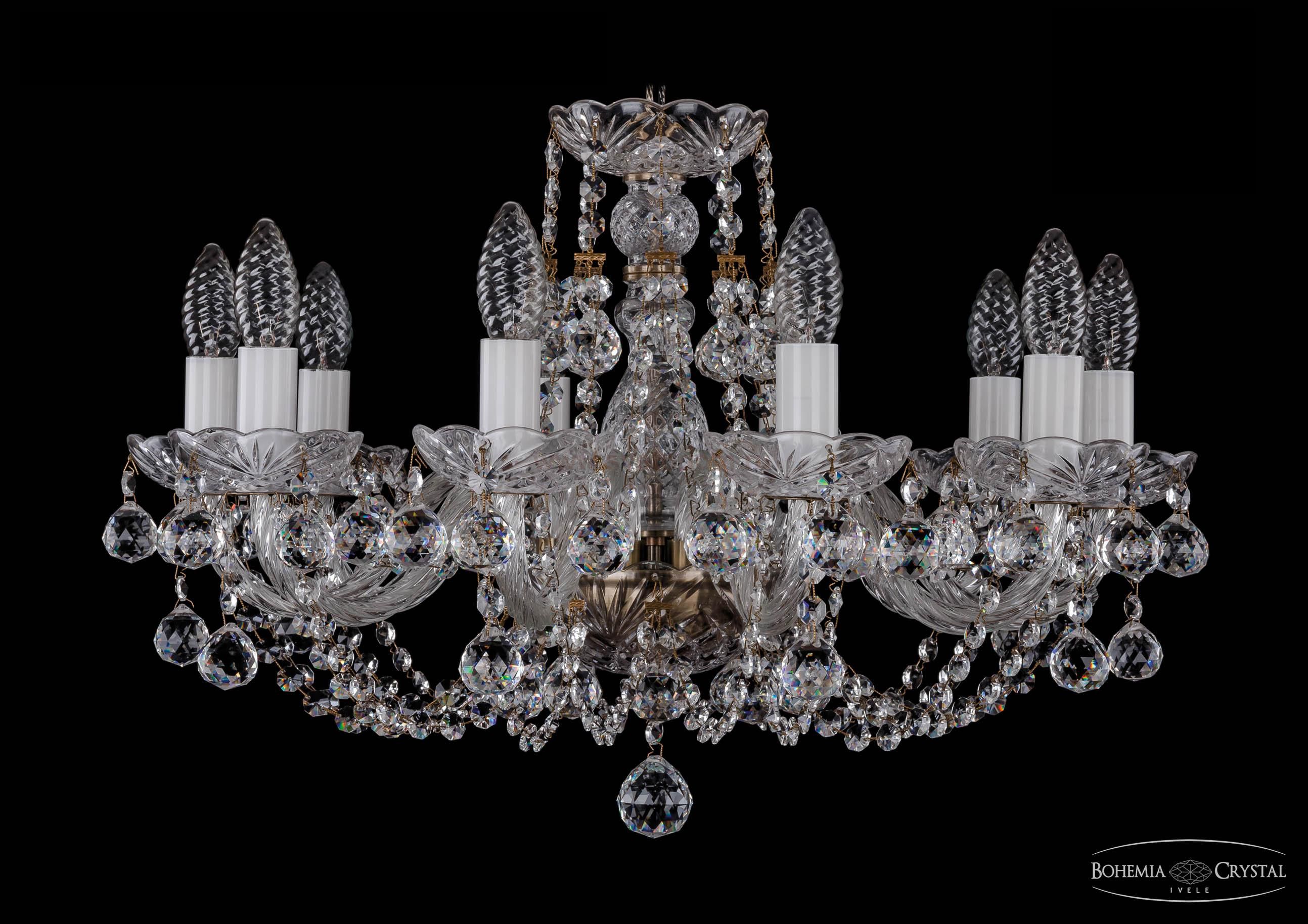 Люстра хрустальная Bohemia Ivele 1406/10/195/Pa/Balls