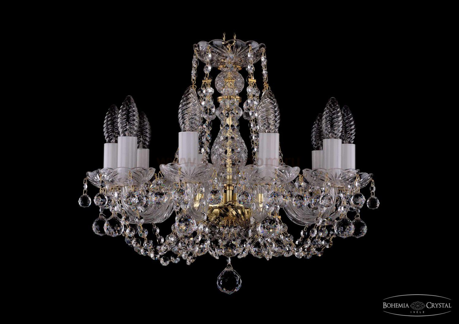 Люстра хрустальная Bohemia Ivele 1406/10/141/G/Balls