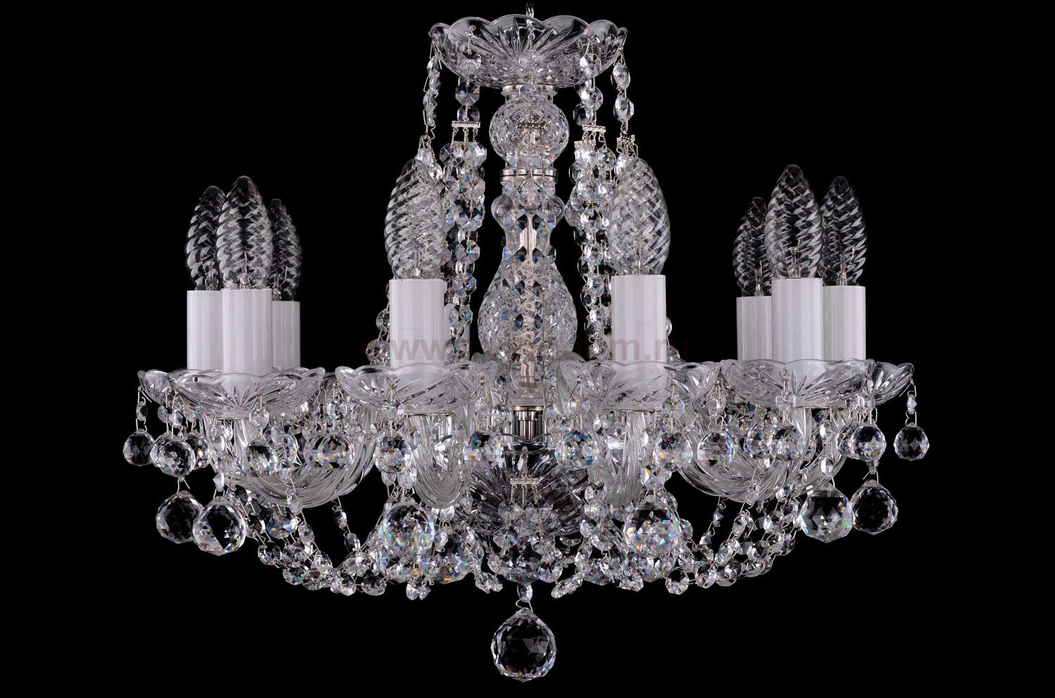 Люстра хрустальная Bohemia Ivele 1406/10/141/Ni/Balls
