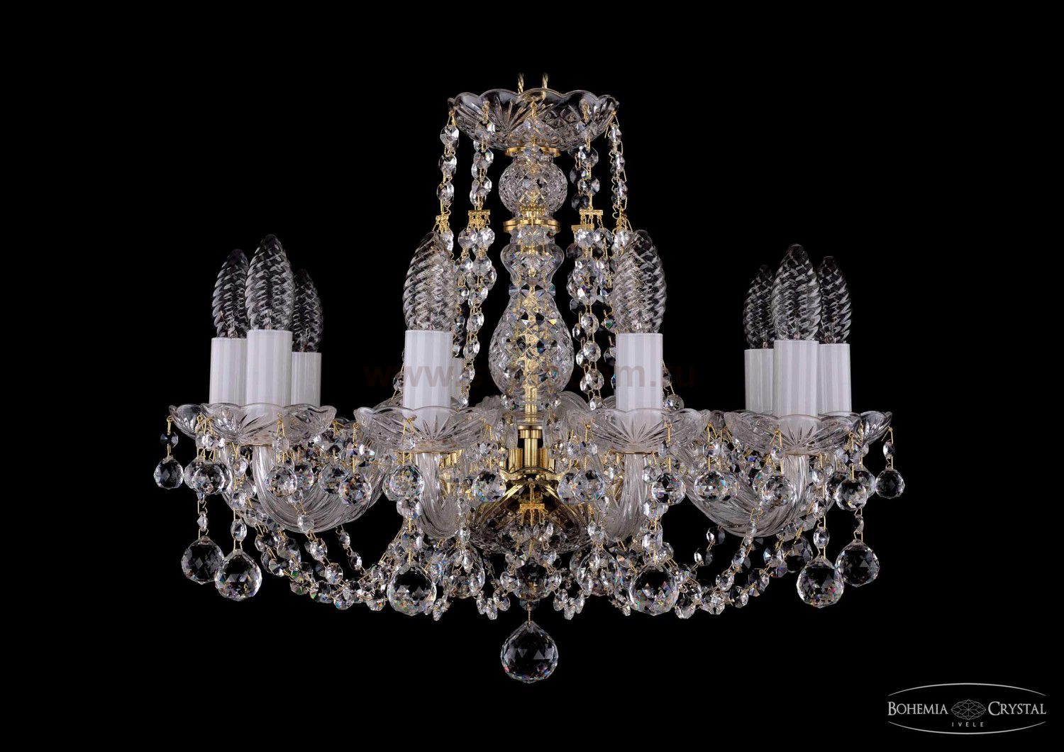 Люстра хрустальная Bohemia Ivele 1406/10/160/G/Balls