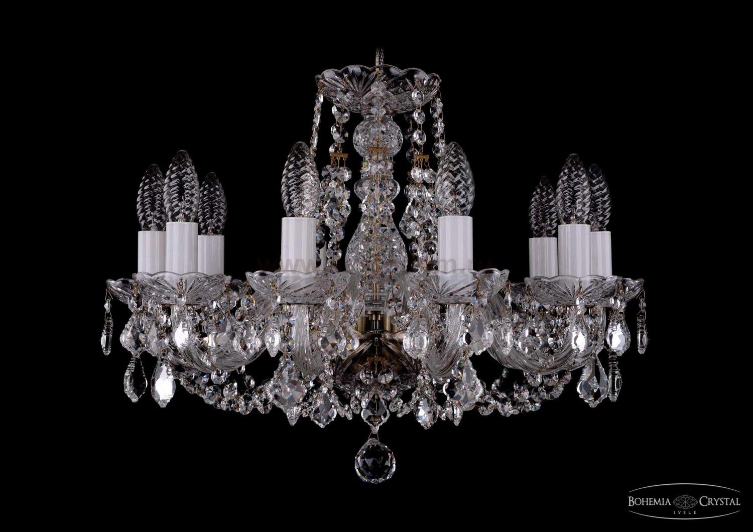 Люстра хрустальная Bohemia Ivele 1406/10/160/Pa/Leafs