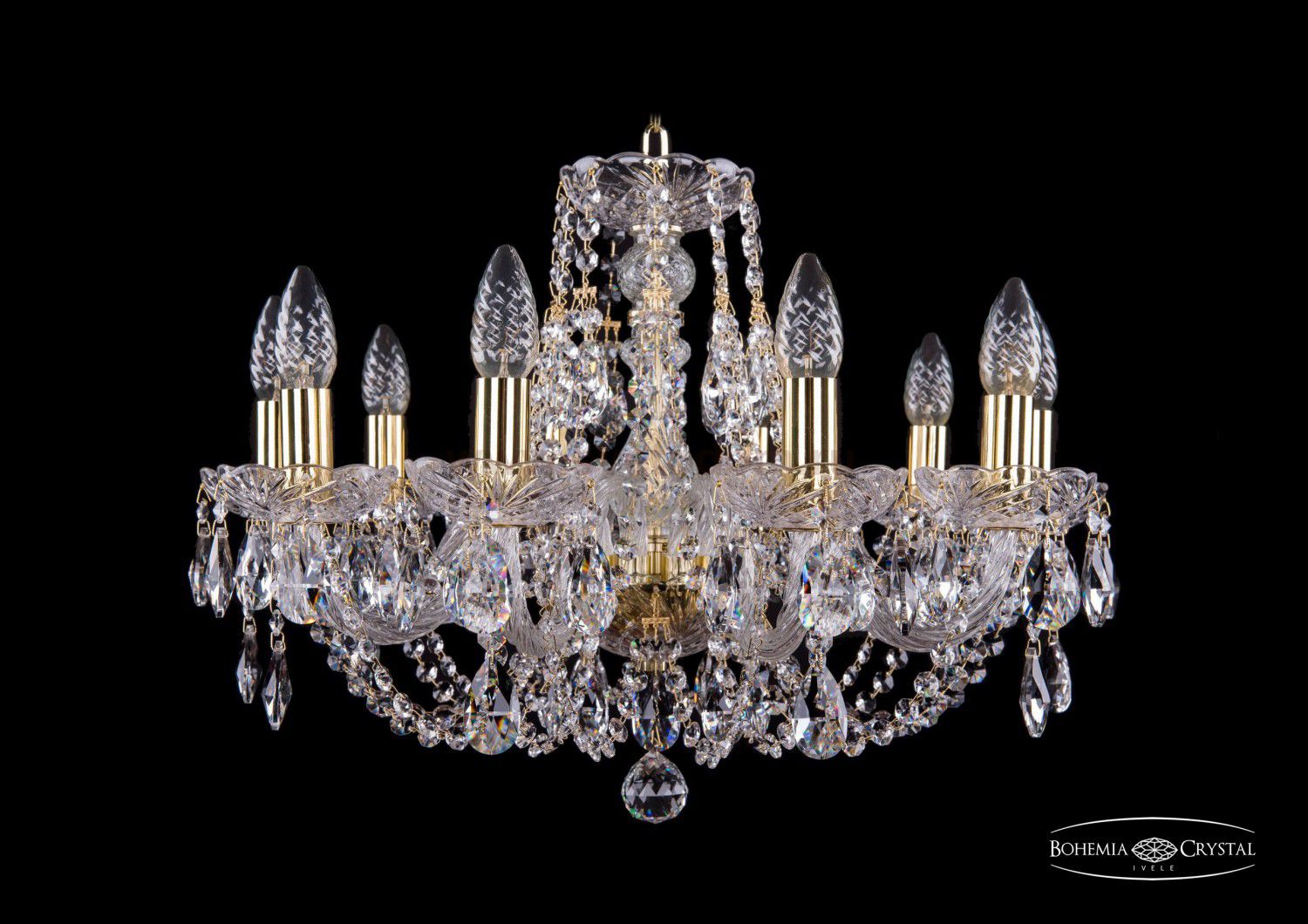 Люстра хрустальная Bohemia Ivele 1406/10/195/G