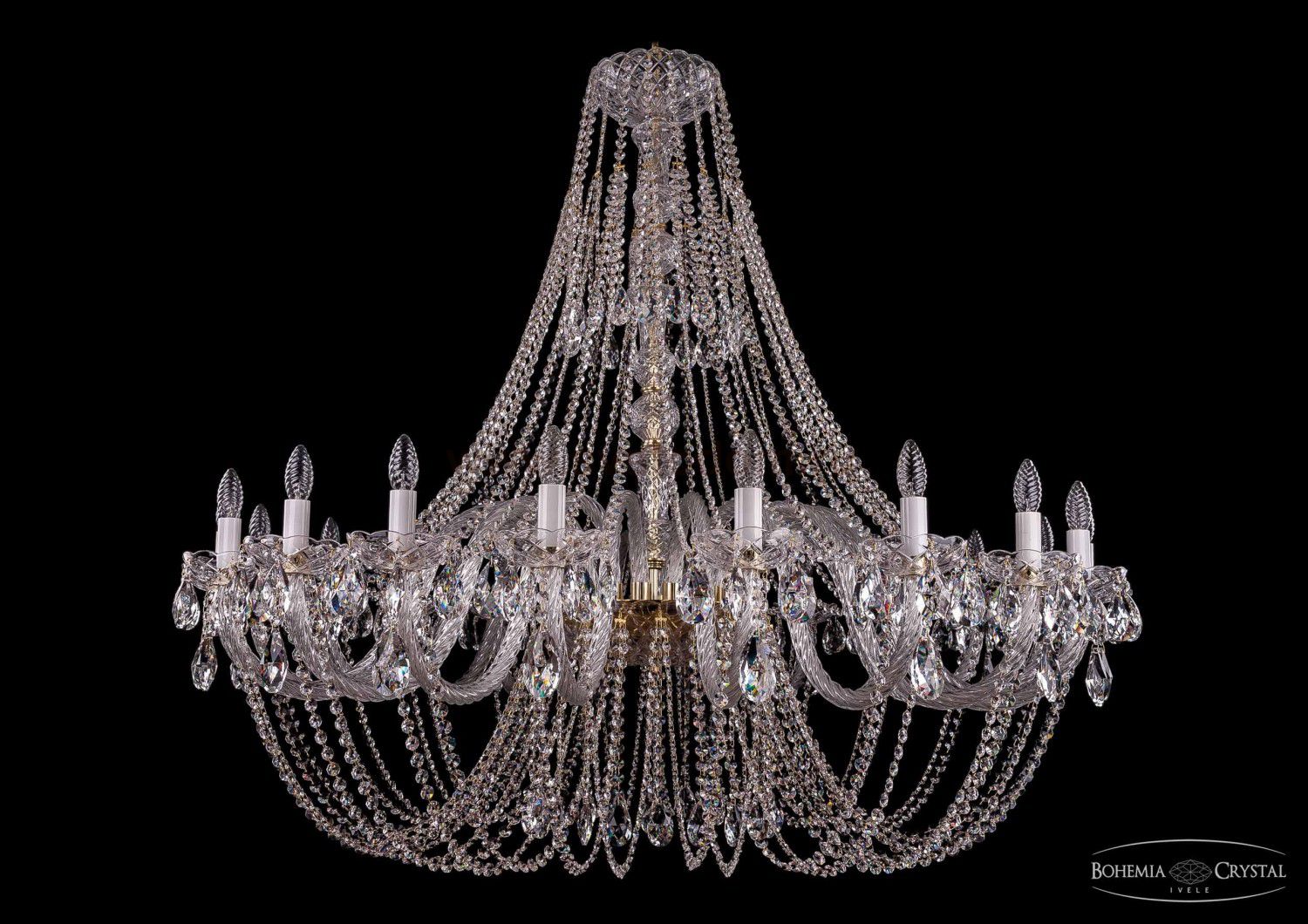 Люстра хрустальная Bohemia Ivele 1406/20/500/G