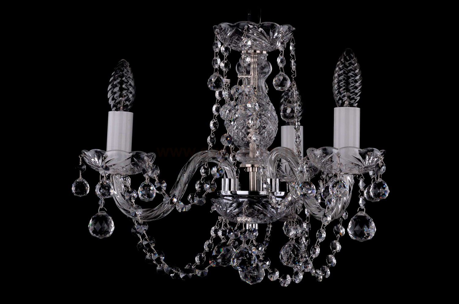 Люстра хрустальная Bohemia Ivele 1406/3/141/Ni/Balls