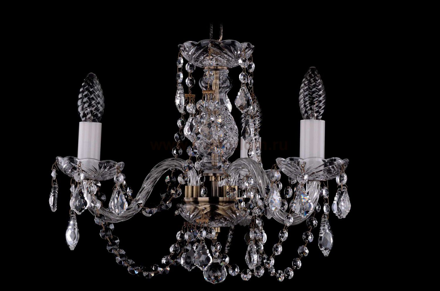 Люстра хрустальная Bohemia Ivele 1406/3/141/Pa/Leafs