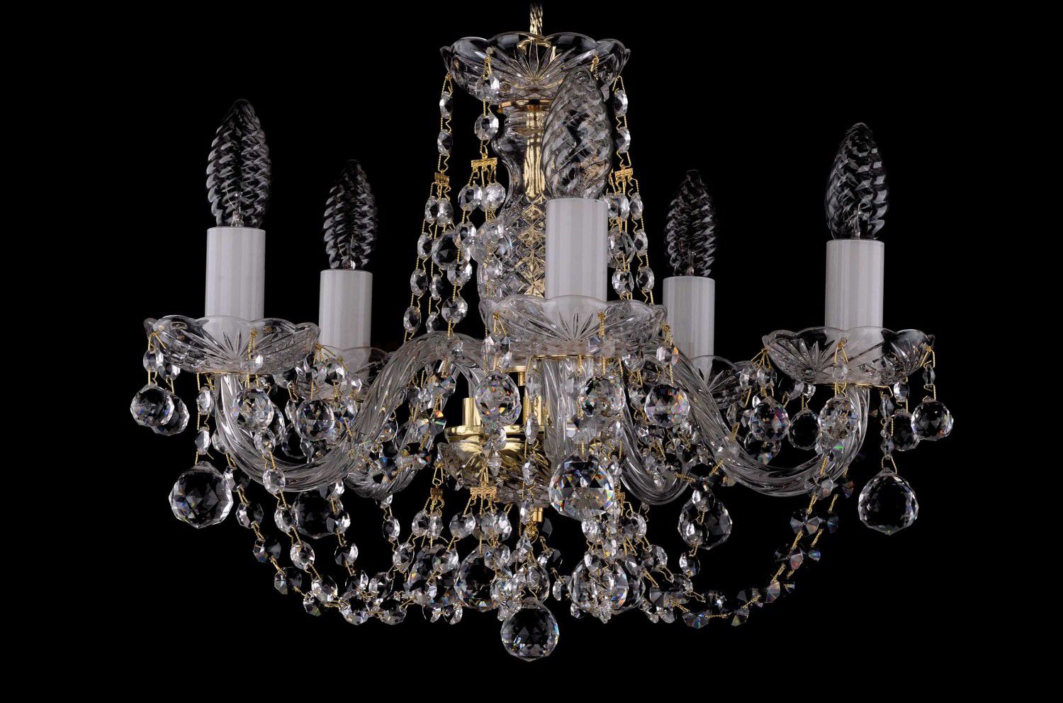 Люстра хрустальная Bohemia Ivele 1406/5/141/G/Balls