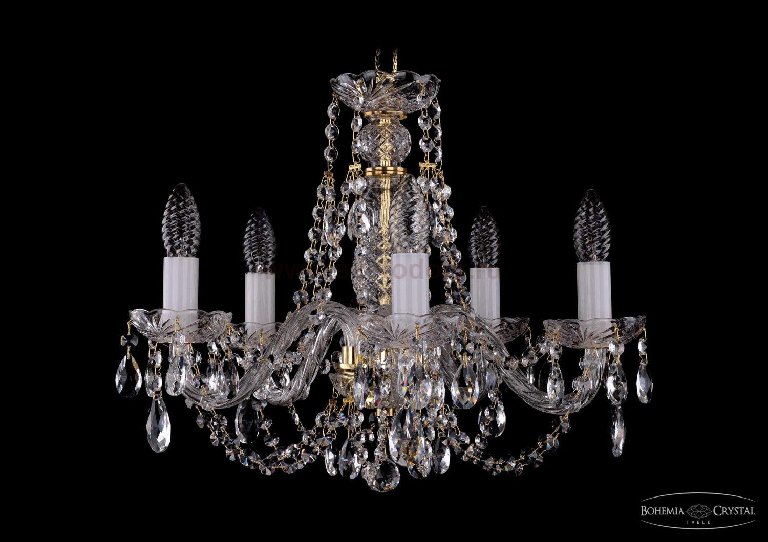 Люстра хрустальная Bohemia Ivele 1406/5/160/G