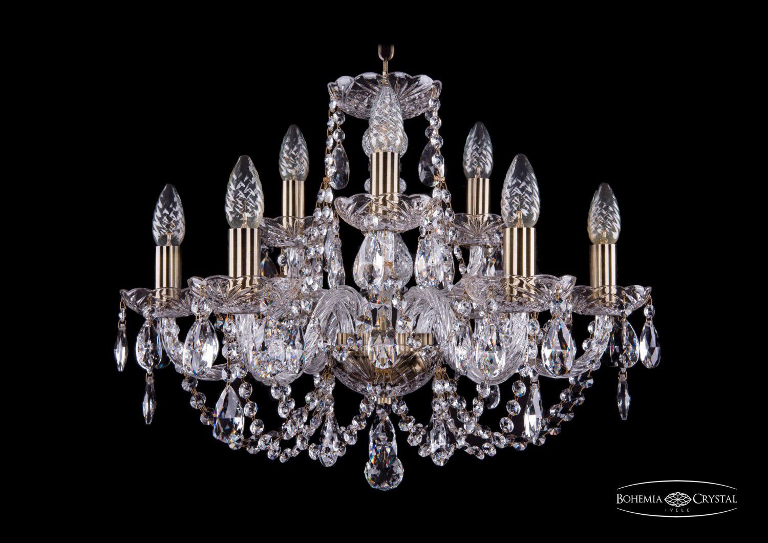 Люстра хрустальная Bohemia Ivele 1406/6+3/195/Pa
