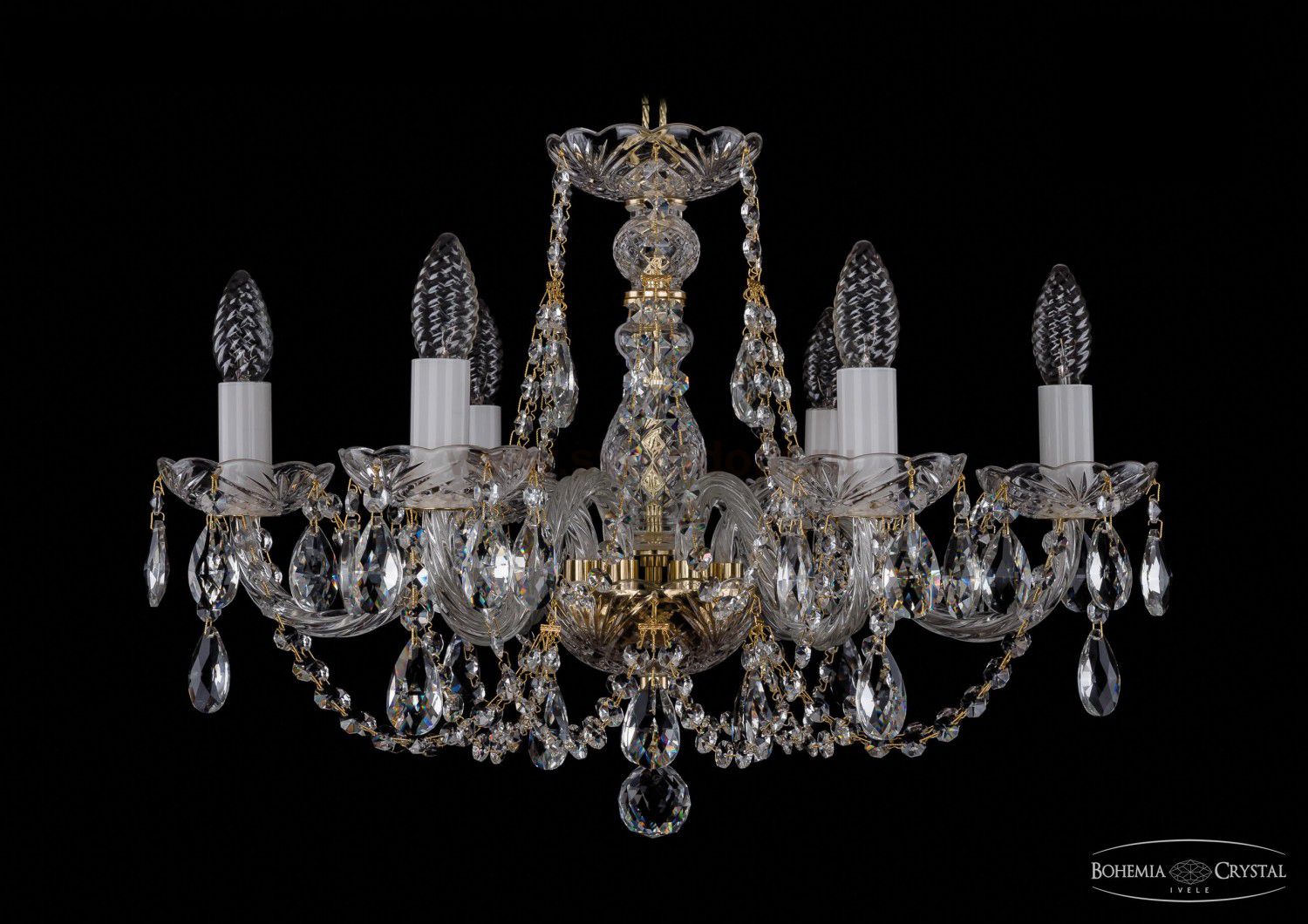 Люстра хрустальная Bohemia Ivele 1406/6/195/G