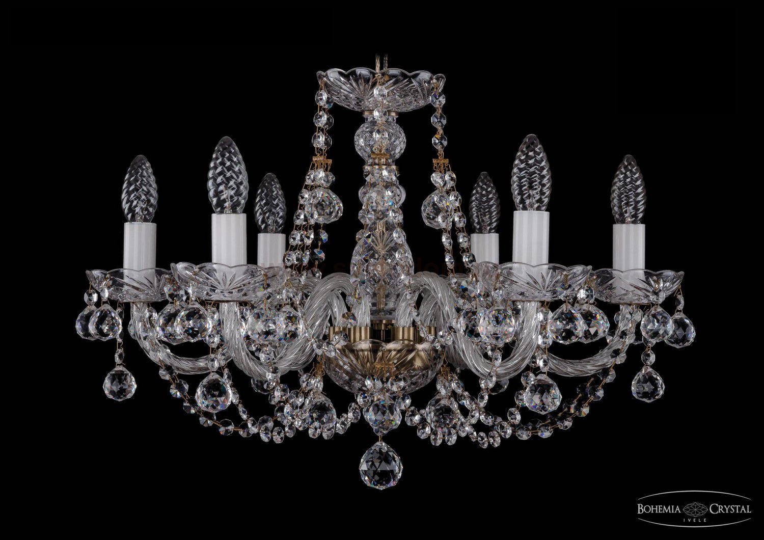 Люстра хрустальная Bohemia Ivele 1406/6/195/Pa/Balls