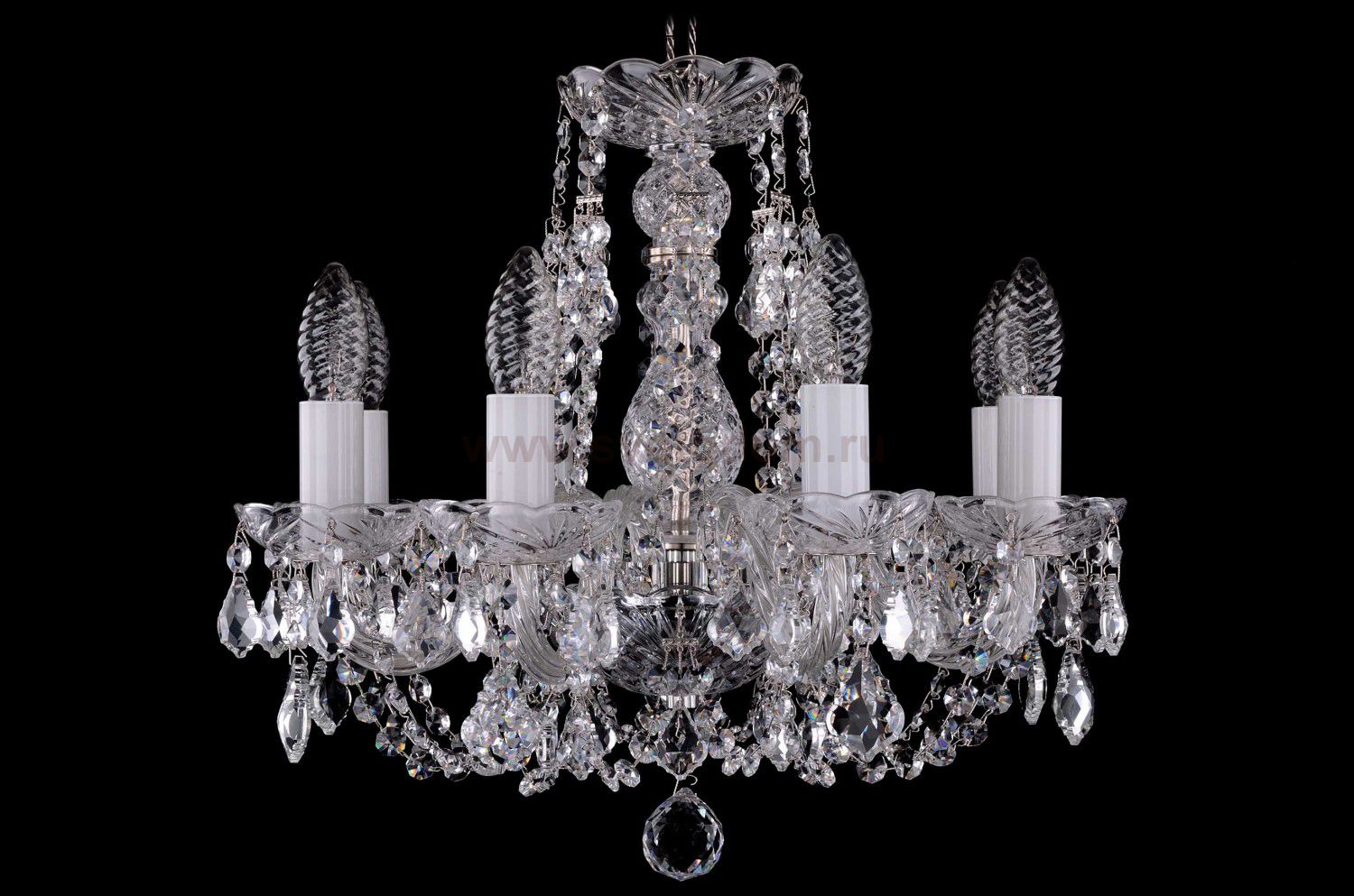 Люстра хрустальная Bohemia Ivele 1406/8/141/Ni/Leafs