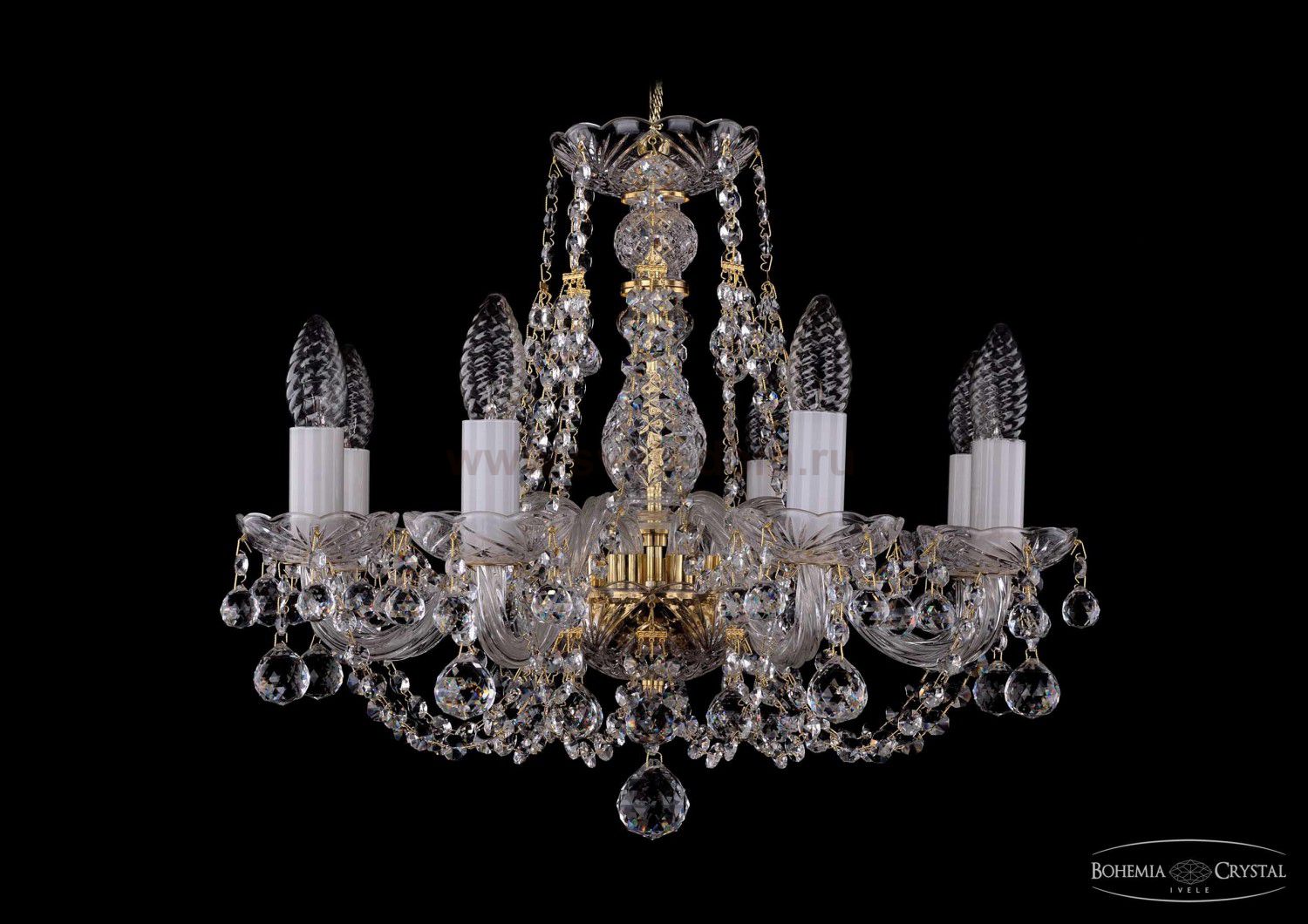 Люстра хрустальная Bohemia Ivele 1406/8/160/G/Balls