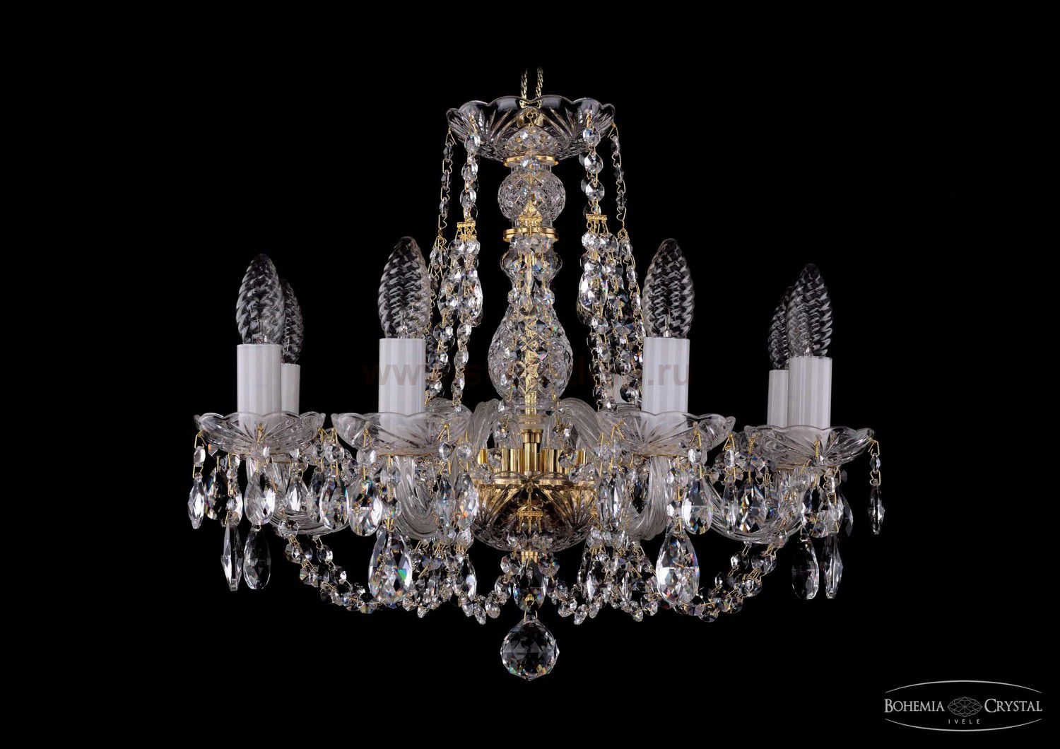 Люстра хрустальная Bohemia Ivele 1406/8/160/G