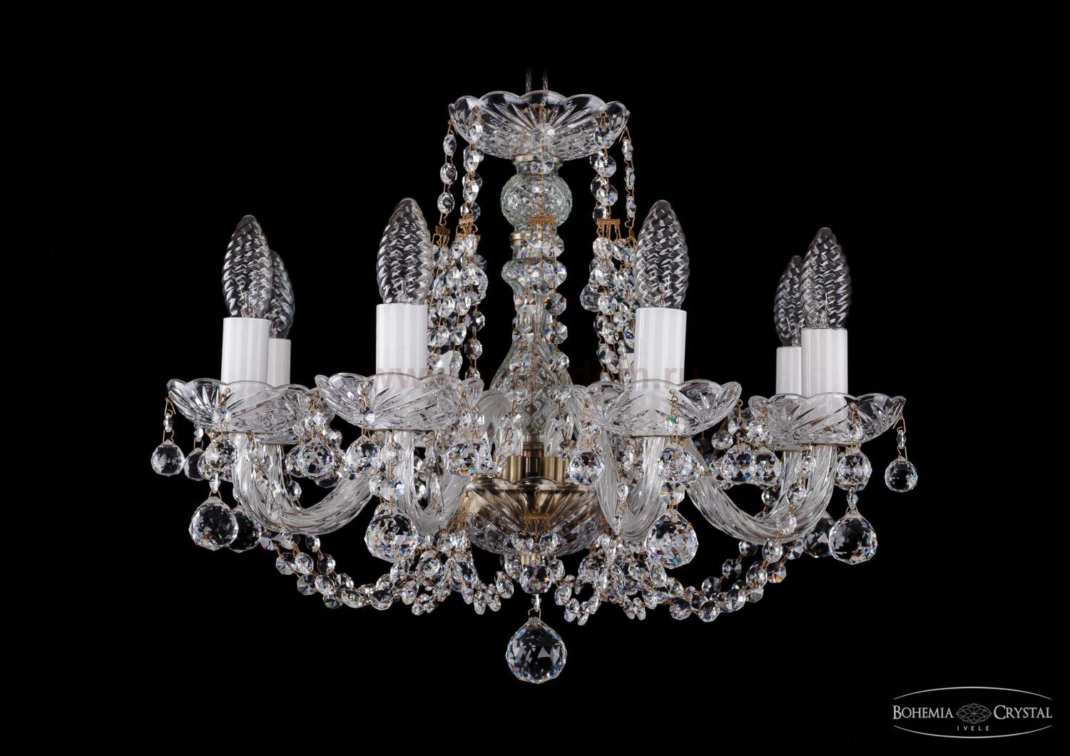Люстра хрустальная Bohemia Ivele 1406/8/160/Pa/Balls