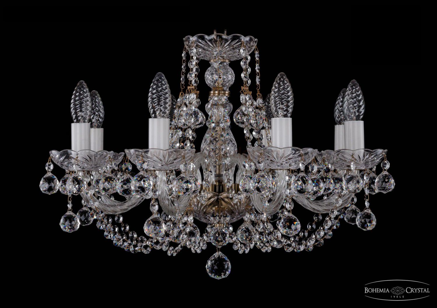 Люстра хрустальная Bohemia Ivele 1406/8/195/Pa/Balls