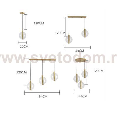 Подвесной светильник CENTER 1 ImperiumLoft 140600-26