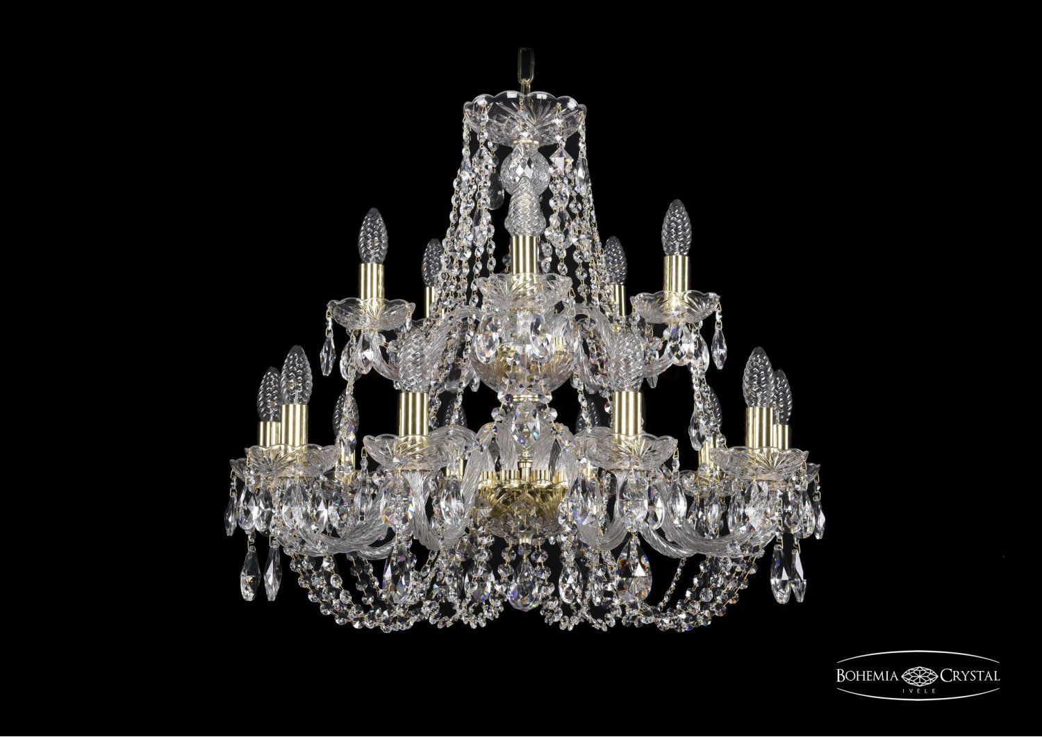 Люстра хрустальная Bohemia Ivele 1406/10+5/240/2d/G