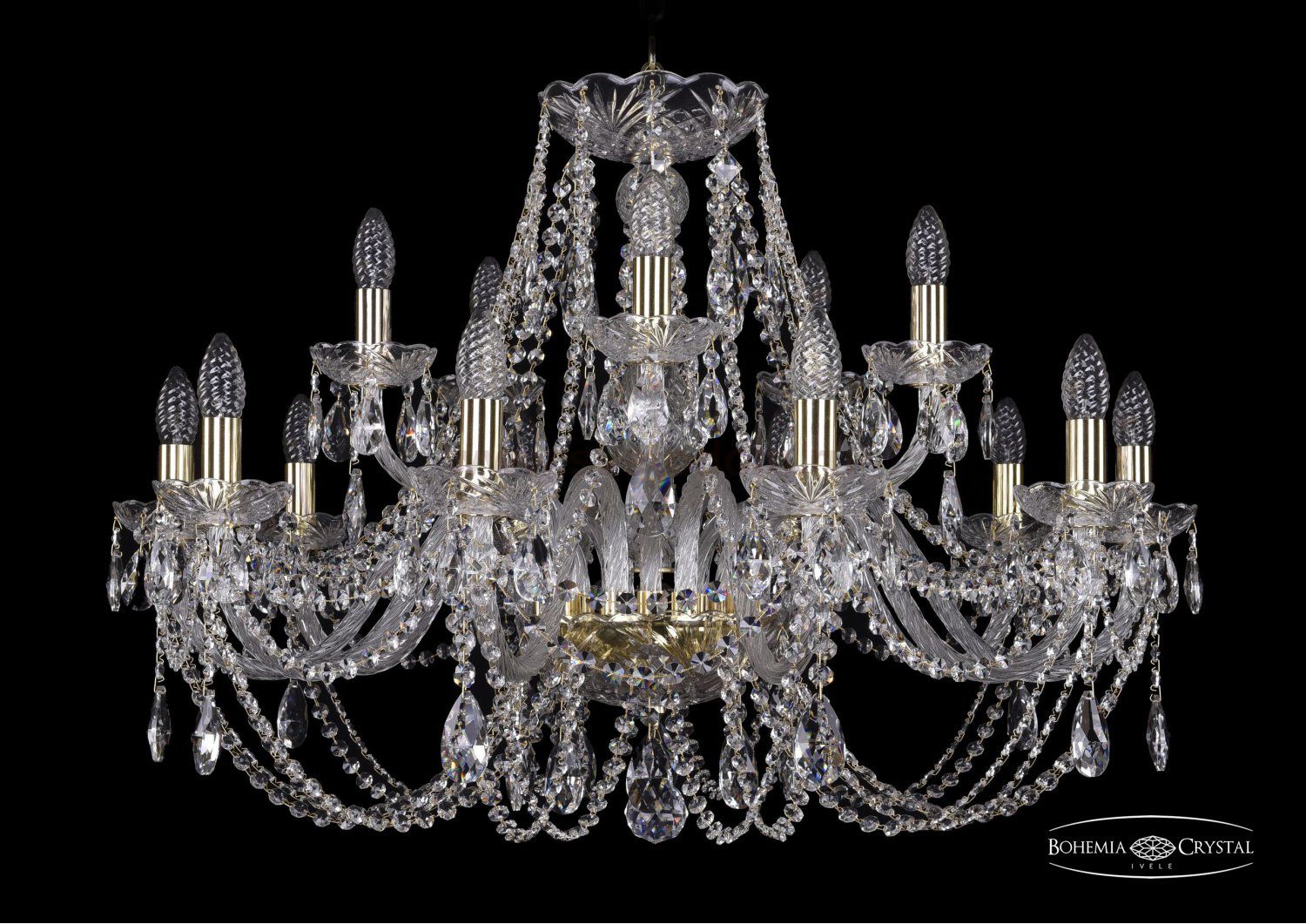 Люстра хрустальная Bohemia Ivele 1406/10+5/300/G