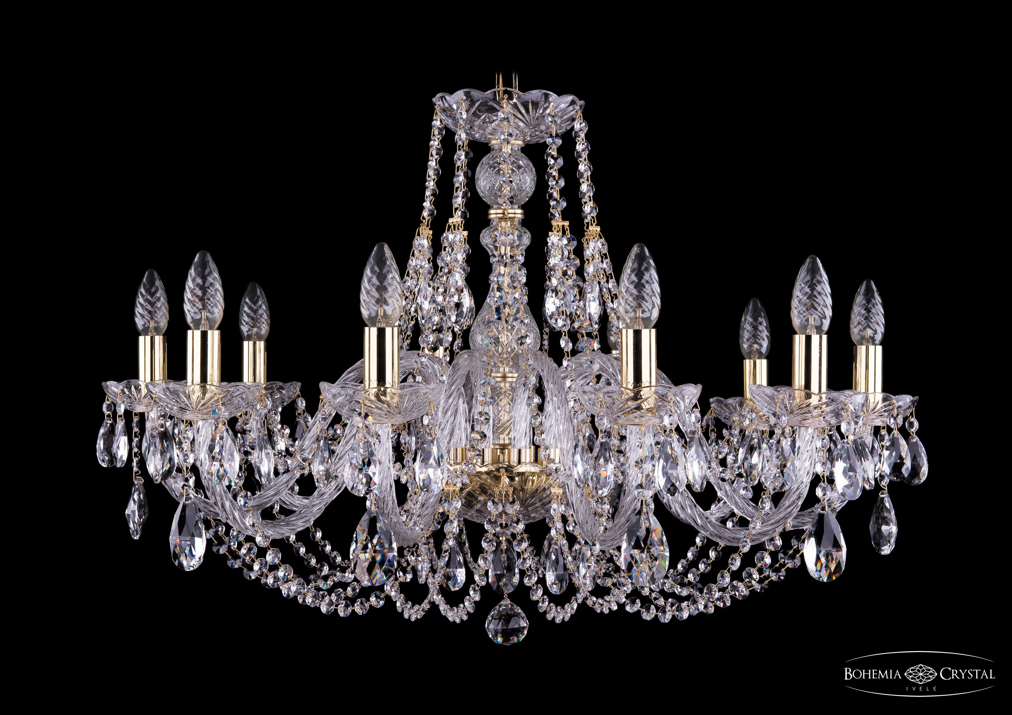 Люстра хрустальная Bohemia Ivele 1406/10/300/G