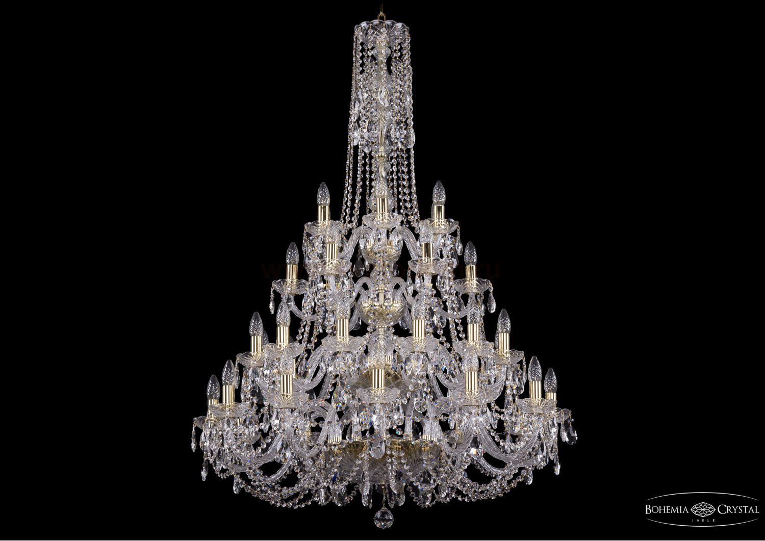 Люстра хрустальная Bohemia Ivele 1406/12+12+6+6/300/4d/G