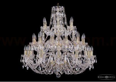 Люстра хрустальная большая Bohemia Ivele 1406/12+12+6/300/3d/G