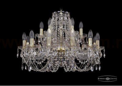 Люстра хрустальная Bohemia Ivele 1406/12+6/240/G