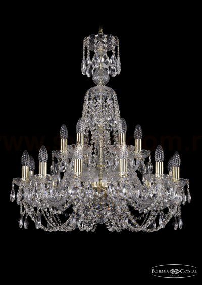 Люстра хрустальная Bohemia Ivele 1406/12+6/240/XL-78/G