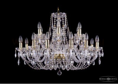 Люстра хрустальная Bohemia Ivele 1406/12+6/300/G